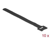 Delock Klett-Kabelbinder L 200 mm x B 12 mm 10 Stück schwarz