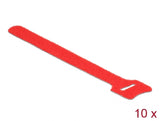 Delock Klett-Kabelbinder L 150 mm x B 12 mm 10 Stück rot