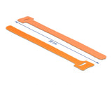 Delock Klett-Kabelbinder L 200 mm x B 12 mm 10 Stück orange