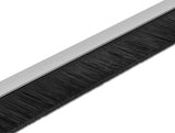 Delock Bürstenstreifen 40 mm mit Alu-Profil gerade - Länge 1 m