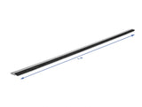 Delock Bürstenstreifen 20 mm mit Alu-Profil gerade - Länge 1 m