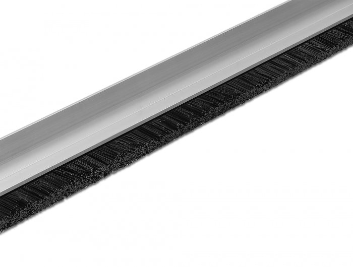 Delock Bürstenstreifen 20 mm mit Alu-Profil gewinkelt - Länge 1 m
