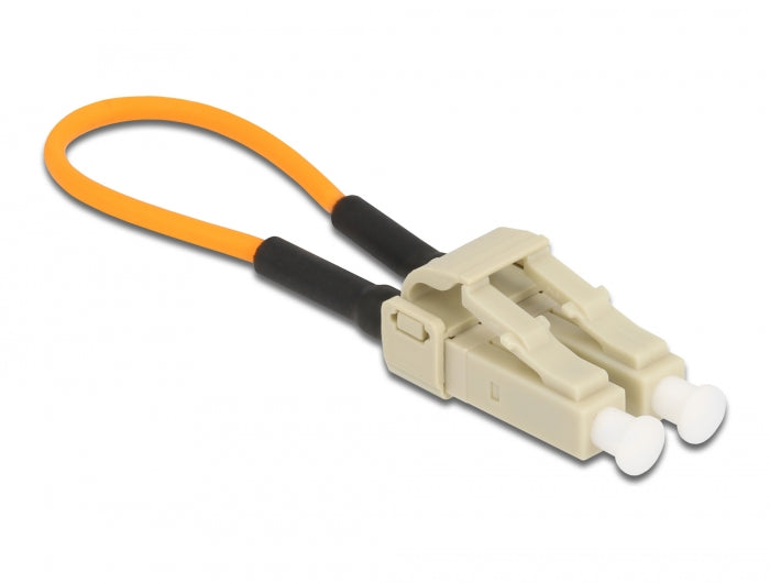 Delock LWL Loopback Adapter LC / OM2 Multimode beige