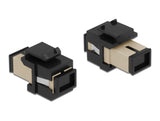 Delock Keystone Modul SC Simplex Buchse zu SC Simplex Buchse beige / schwarz