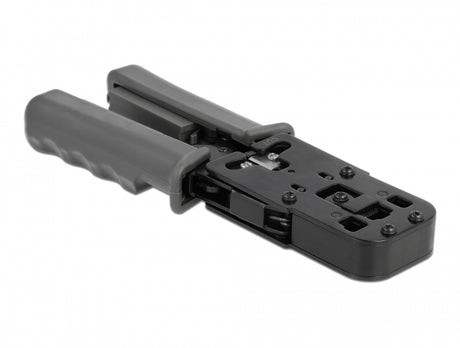 Delock Crimpzange mit Abisolierer und Netzwerktester für 8P (RJ45), 6P (RJ12/11), 6P DEC oder 4P (RJ10) Stecker - Ansicht 2