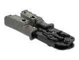 Delock Crimpzange mit Abisolierer und Netzwerktester für 8P (RJ45), 6P (RJ12/11) oder 4P (RJ10) Stecker