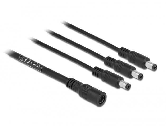 Delock Kabel DC Verteiler 5,5 x 2,1 mm 1 x Buchse zu 3 x Stecker