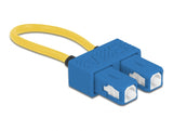 Delock LWL Loopback Adapter SC / UPC Singlemode blau