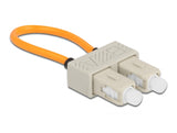 Delock LWL Loopback Adapter SC / OM1 Multimode beige