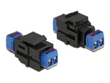 Delock Keystone Modul 2 Pin Terminalblock > Terminalblock schwarz