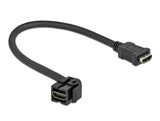 Delock Keystone Modul HDMI Buchse 110° > HDMI Buchse mit Kabel schwarz