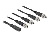 Delock DC Verteilerkabel 5,5 x 2,1 mm 1 x Buchse zu 4 x Stecker verschraubbar