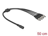 Delock DC Verteilerkabel 5,5 x 2,1 mm 1 x Buchse zu 4 x Stecker verschraubbar