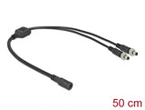 Delock DC Verteilerkabel 5,5 x 2,1 mm 1 x Buchse zu 2 x Stecker verschraubbar