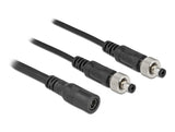 Delock DC Verteilerkabel 5,5 x 2,1 mm 1 x Buchse zu 2 x Stecker verschraubbar