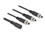 Delock DC Verteilerkabel 5,5 x 2,1 mm 1 x Buchse zu 3 x Stecker verschraubbar