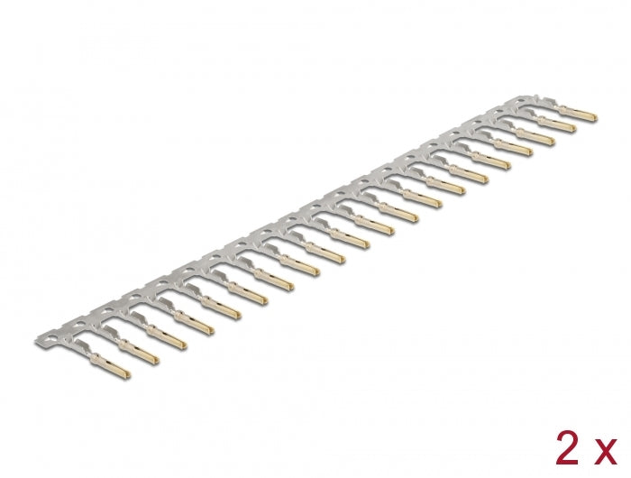 Delock Crimp-Kontakte für D-Sub HD Crimp Buchse 40 Stück