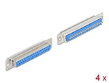 Delock D-Sub 37 Pin Buchse Metall, Lötversion, 4 Stück