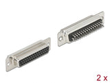 Delock D-Sub HD 44 Pin Buchse Metall, Lötversion, 2 Stück