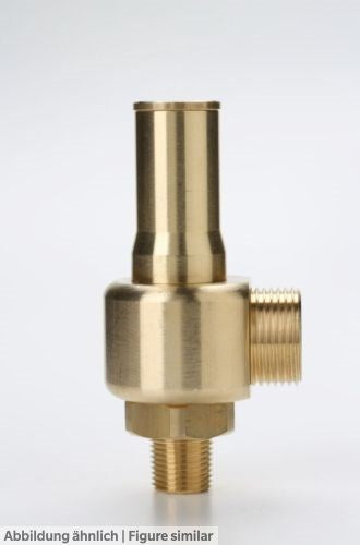 Sicherheitsventil E10/LS 80bar, Kat.IV Eintritt NPT 1/2", Austritt G 1",ISO228