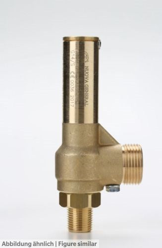 Sicherheitsventil G14/S 53bar, Kat.IV Eintritt AG NPT1/2", Austritt AG G1