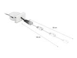Delock Easy 45 Modul Netzwerk Aufrollkabel RJ45 Cat.5e schwarz