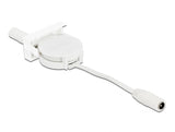 Delock Easy 45 Modul Power Ausrollkabel DC 5,5 x 2,1 mm Buchse / Buchse weiß