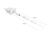 Delock Easy 45 Modul Power Ausrollkabel DC 5,5 x 2,1 mm Buchse / Buchse weiß