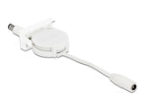 Delock Easy 45 Modul Power Ausrollkabel DC 5,5 x 2,1 mm Buchse / Stecker weiß