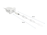 Delock Easy 45 Modul Power Ausrollkabel DC 5,5 x 2,1 mm Buchse / Stecker weiß
