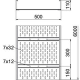 BETTERMANN Weitspannkabelrinne ST o.Verb WKSG-Serie WKSG 150 FS 110x500x2mm