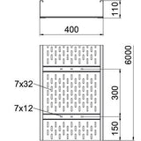 BETTERMANN Weitspannkabelrinne ST o.Verb WKSG-Serie WKSG 140 FT 110x400x2mm