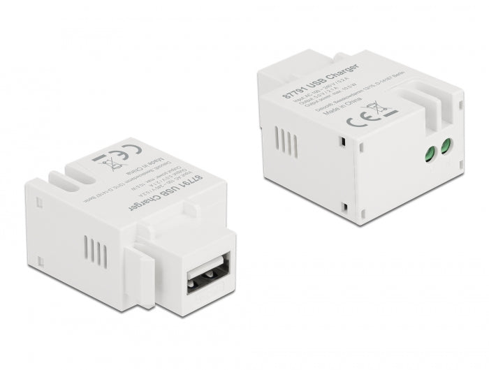 Delock Keystone Modul mit USB Typ-A Ladebuchse 10,5 W weiß