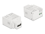 Delock Keystone Modul mit USB Typ-A Ladebuchse 10,5 W weiß