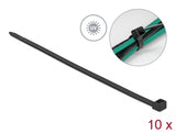 Delock Kabelbinder UV-beständig L 1220 x B 9,0 mm schwarz 10 Stück