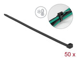 Delock Kabelbinder kälteresistent L 380 x B 7,6 mm schwarz 50 Stück
