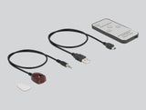 Delock S/PDIF TOSLINK Switch 3 In 1 Out mit IR-Fernbedienung und USB Stromversorgung