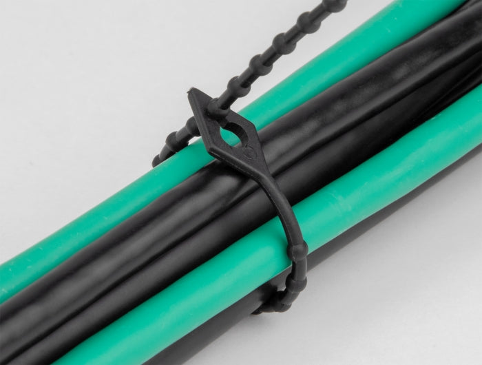 Delock Blitzbinder wiederverwendbar L 200 x B 2,4 mm schwarz 100 Stück