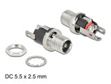 Delock Steckverbinder DC 5,5 x 2,5 x 12,0 mm Buchse zum Einbau Lötversion
