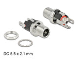 Delock Steckverbinder DC 5,5 x 2,1 x 12,0 mm Buchse zum Einbau Lötversion
