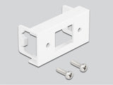 Delock Netzwerk Verlängerungskabel für Easy 45 Modul S/FTP RJ45 Stecker zu RJ45 Buchse Cat.6A 5 m schwarz / weiß