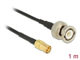 Delock Antennenkabel BNC Stecker 50 Ohm > SMB Stecker RG-174 1 m
