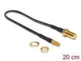 Delock Antennenkabel SMA Buchse zum Einbau > TS-9 Stecker 200 mm