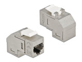 Delock Keystone Modul RJ45 Buchse zu RJ45 Buchse Cat.6A 90° gewinkelt