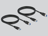 Delock USB 5 Gbps Switch für 2 PC an 1 Gerät