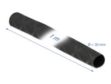 Delock Schrumpfschlauch X-Muster rutschfest 1 m x 30 mm schwarz