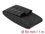 Delock Schrumpfschlauch X-Muster rutschfest 1 m x 50 mm schwarz