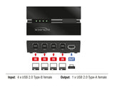 Delock USB 2.0 Switch für 4 PC an 1 Gerät