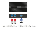 Delock USB 5 Gbps Switch für 2 PC an 1 Gerät