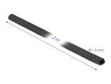 Delock Gewebeschrumpfschlauch 2 m x 6 mm Schrumpfungsrate 2:1 schwarz